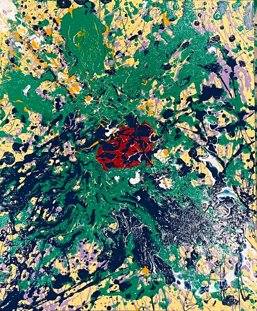 Abstract Green Explosion
