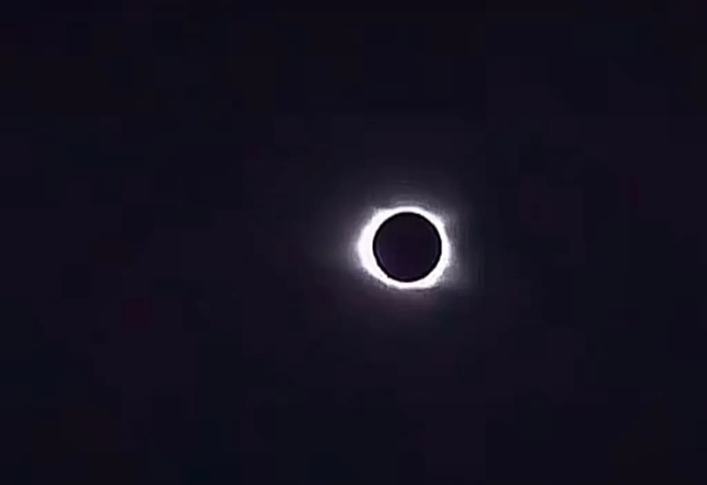 Solar Eclipse Glow
