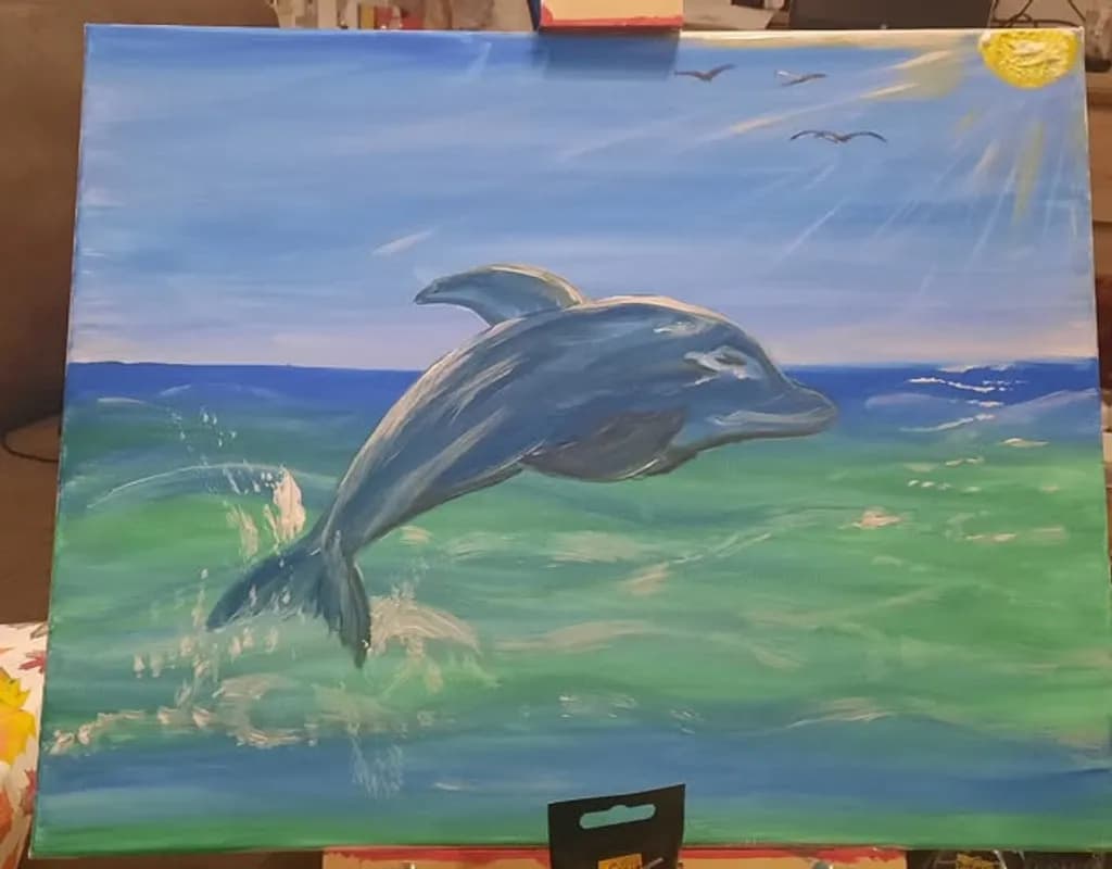 Ocean Dolphin Leap