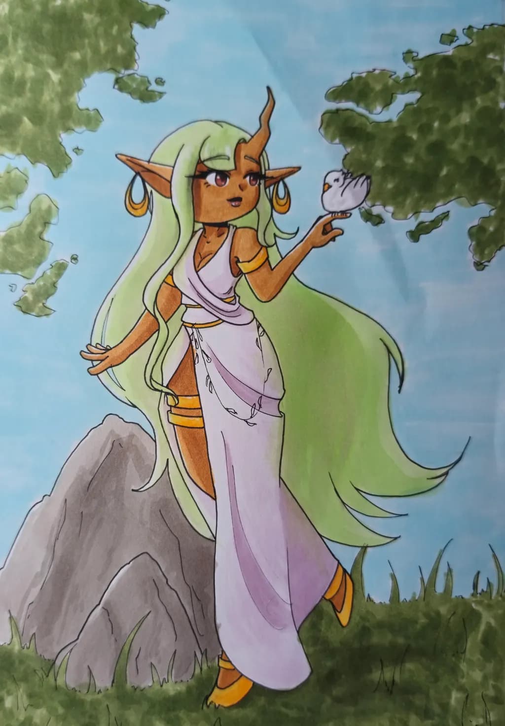 Elf in the Forest