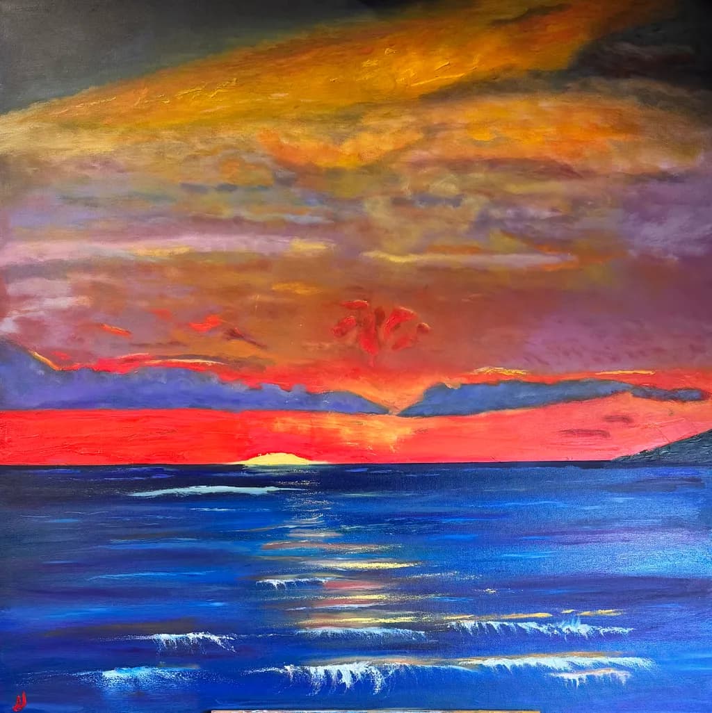 Sunset Over Ocean