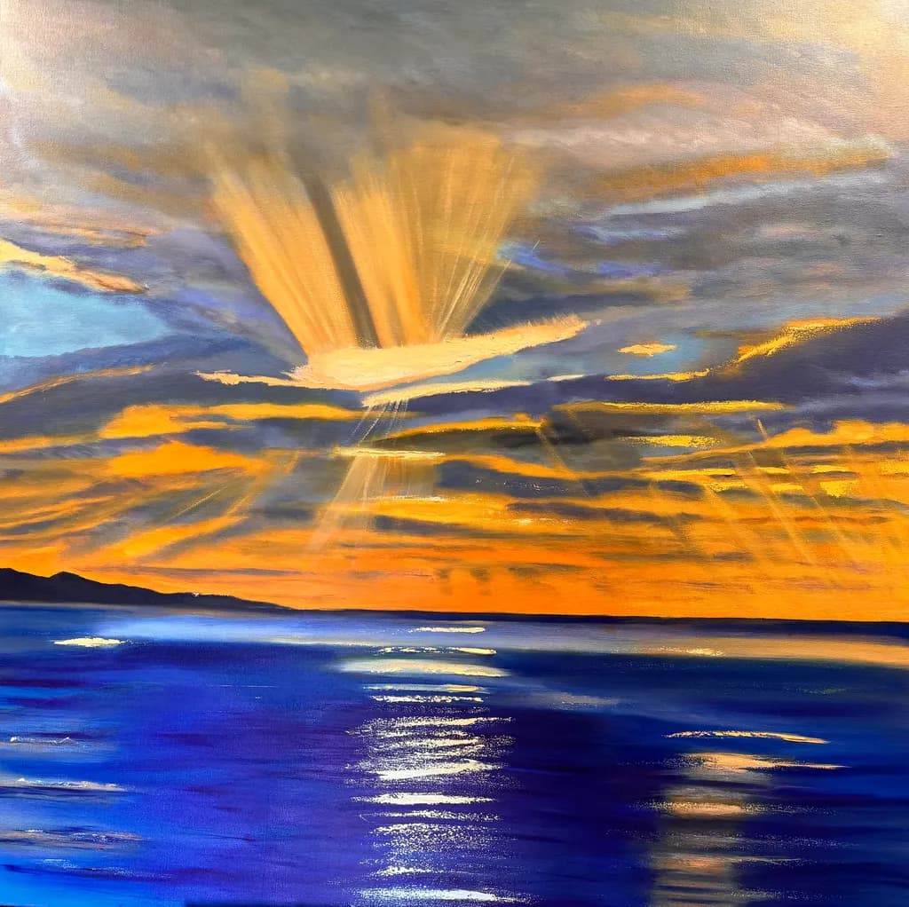 Sunset Over Ocean