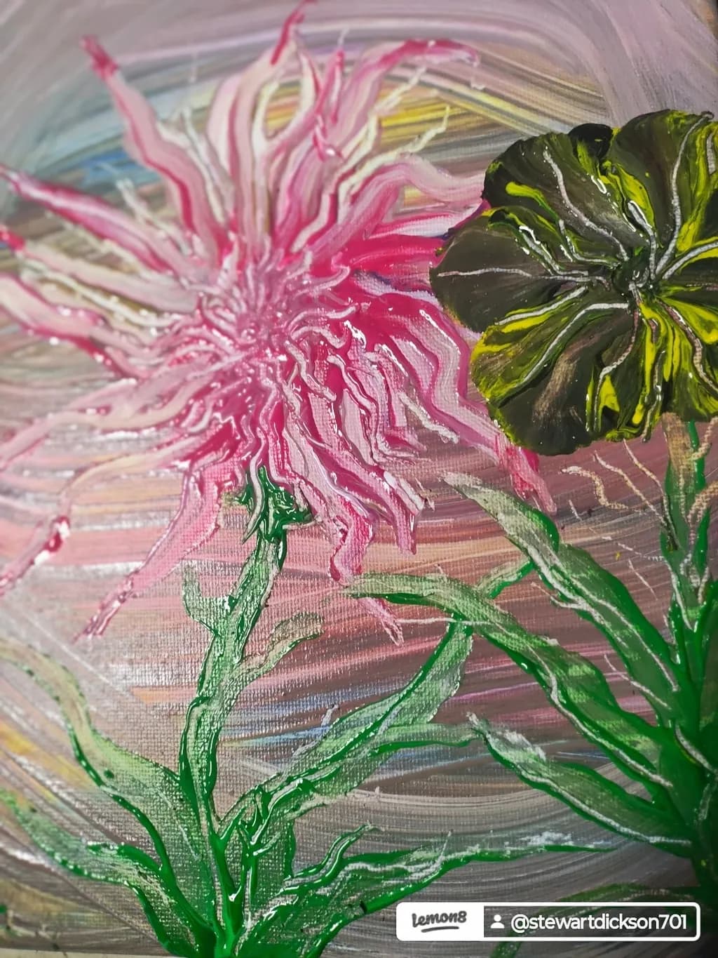 Abstract Floral Stems