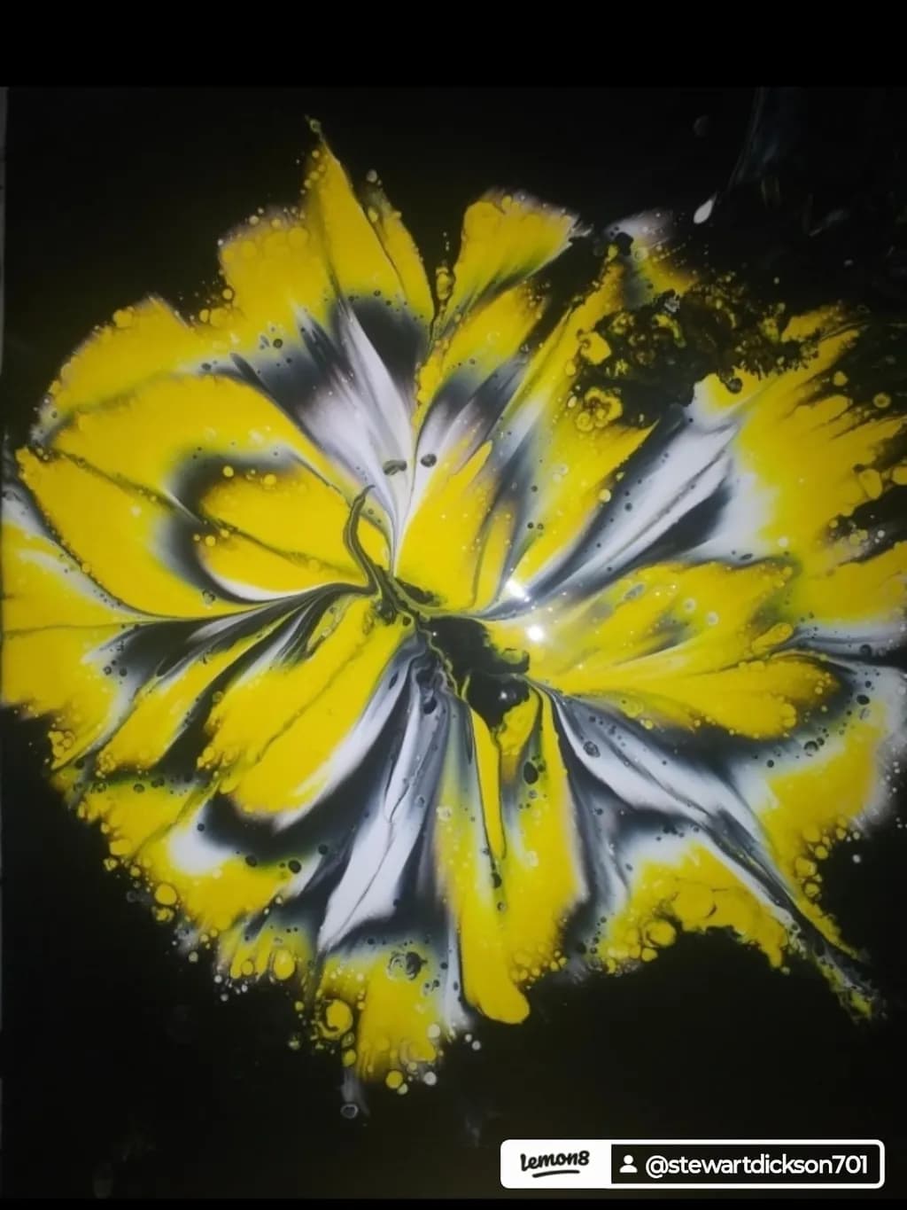 Golden Ink Flower