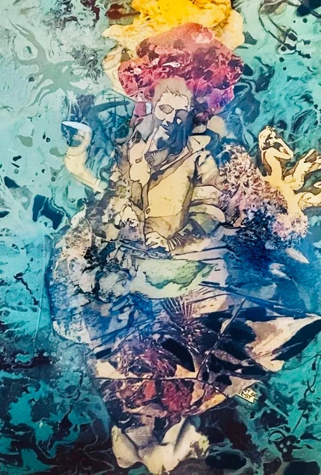 Abstract Figure in Motion