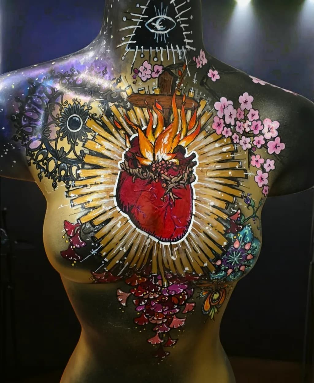 Flaming Heart Illustration