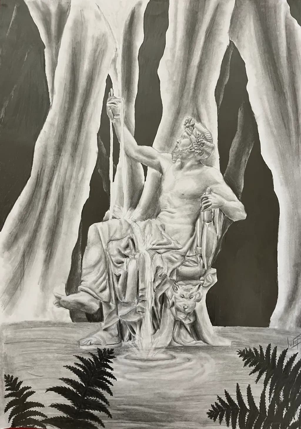 Cave Fountain Statue