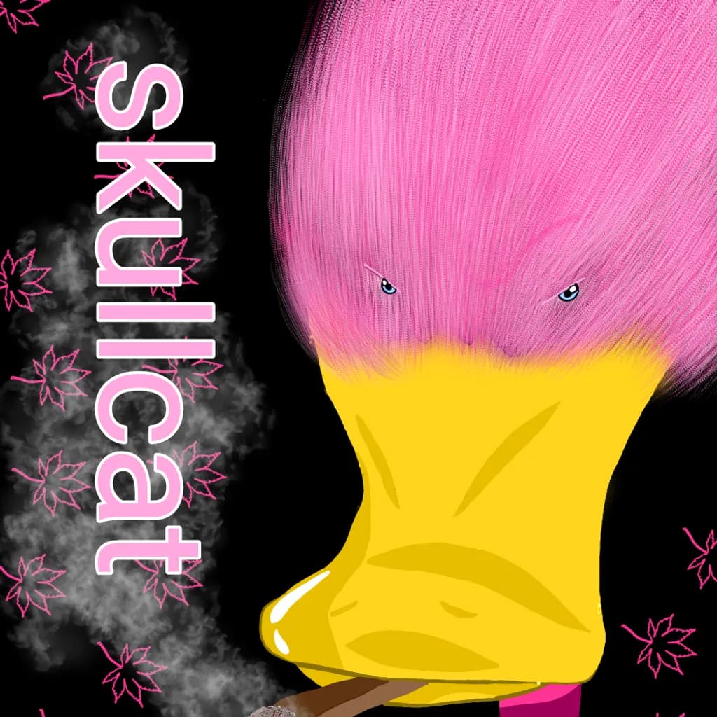 The Skullcat Duck of Pink Moon Lake