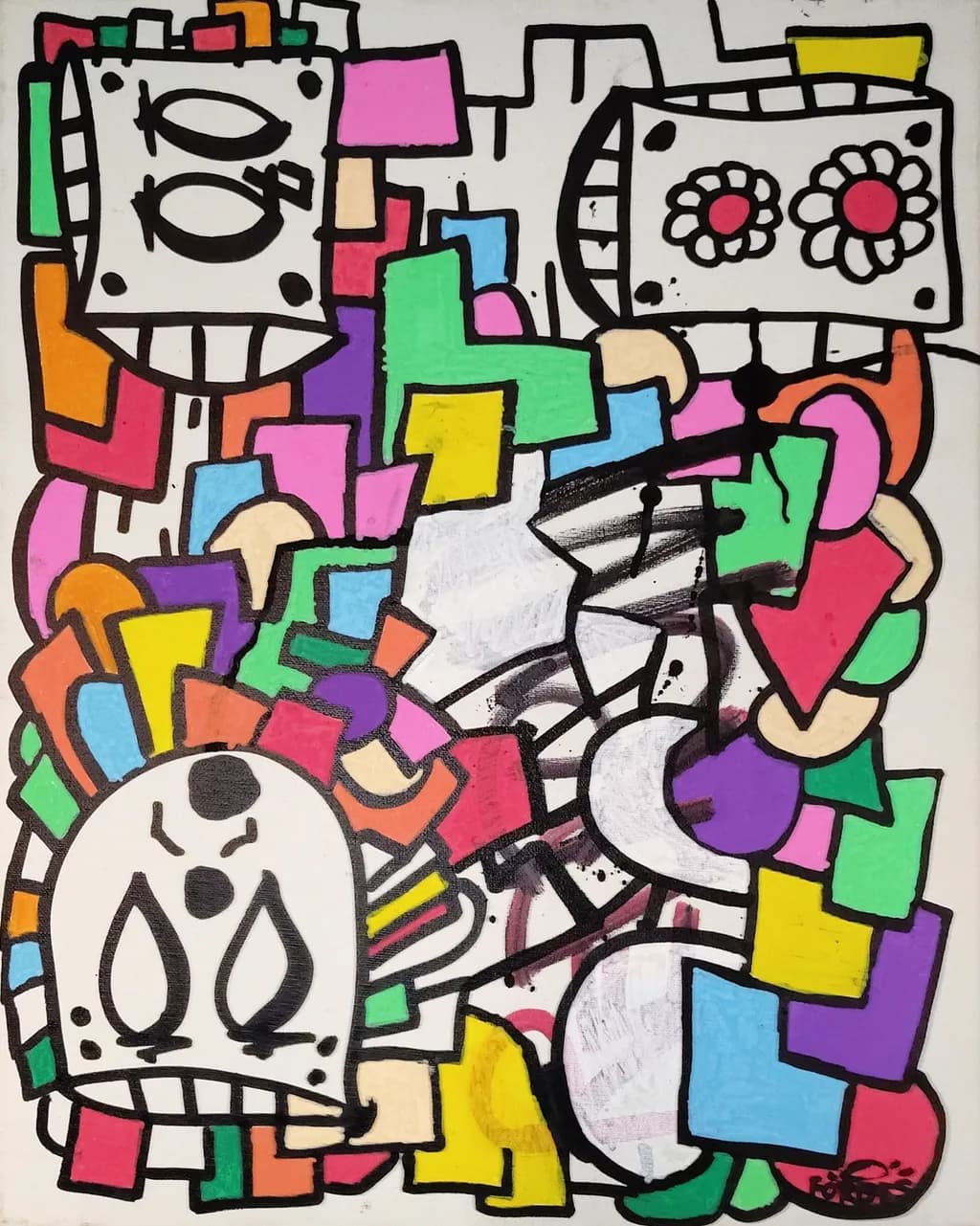 Abstract Figures Composition