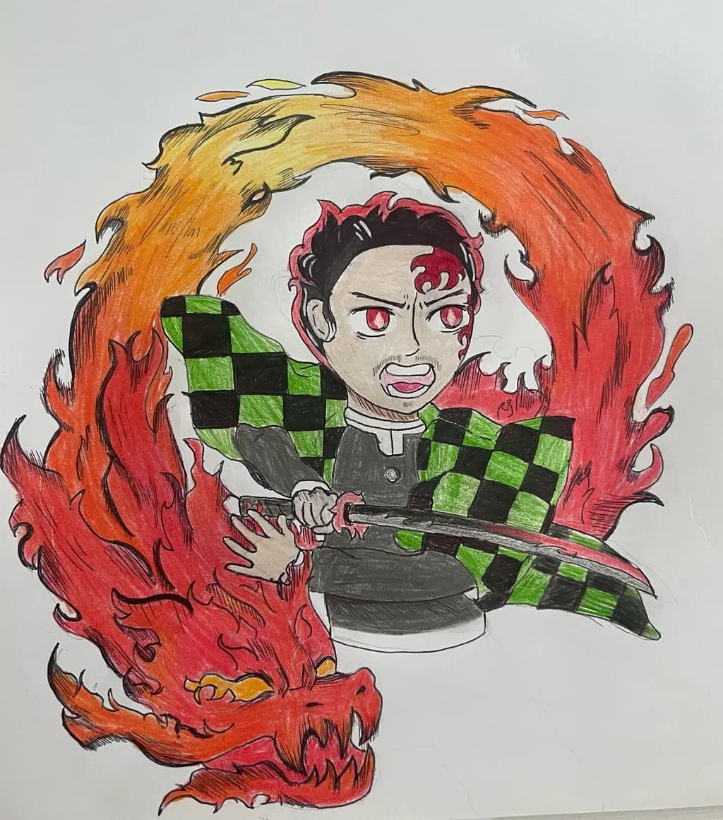 Flaming Dragon Blade
