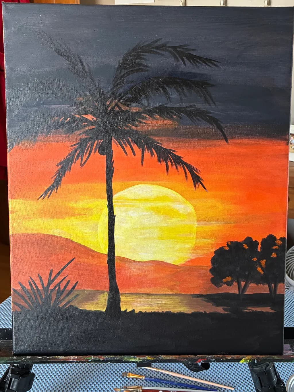 Sunset Palm Silhouette