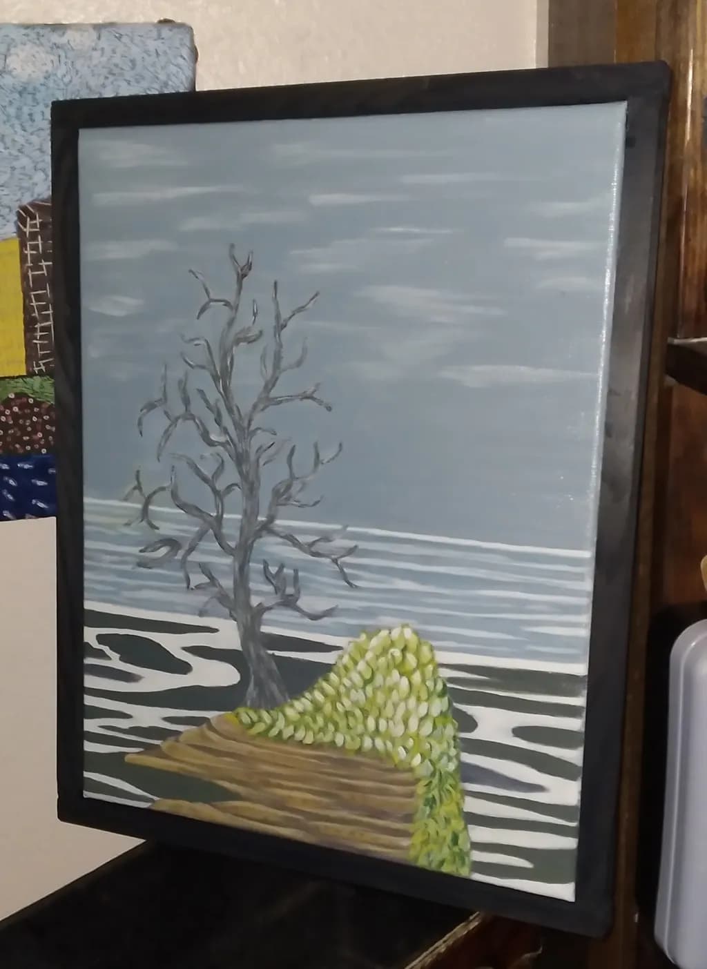 Coastal Tree and Rocks