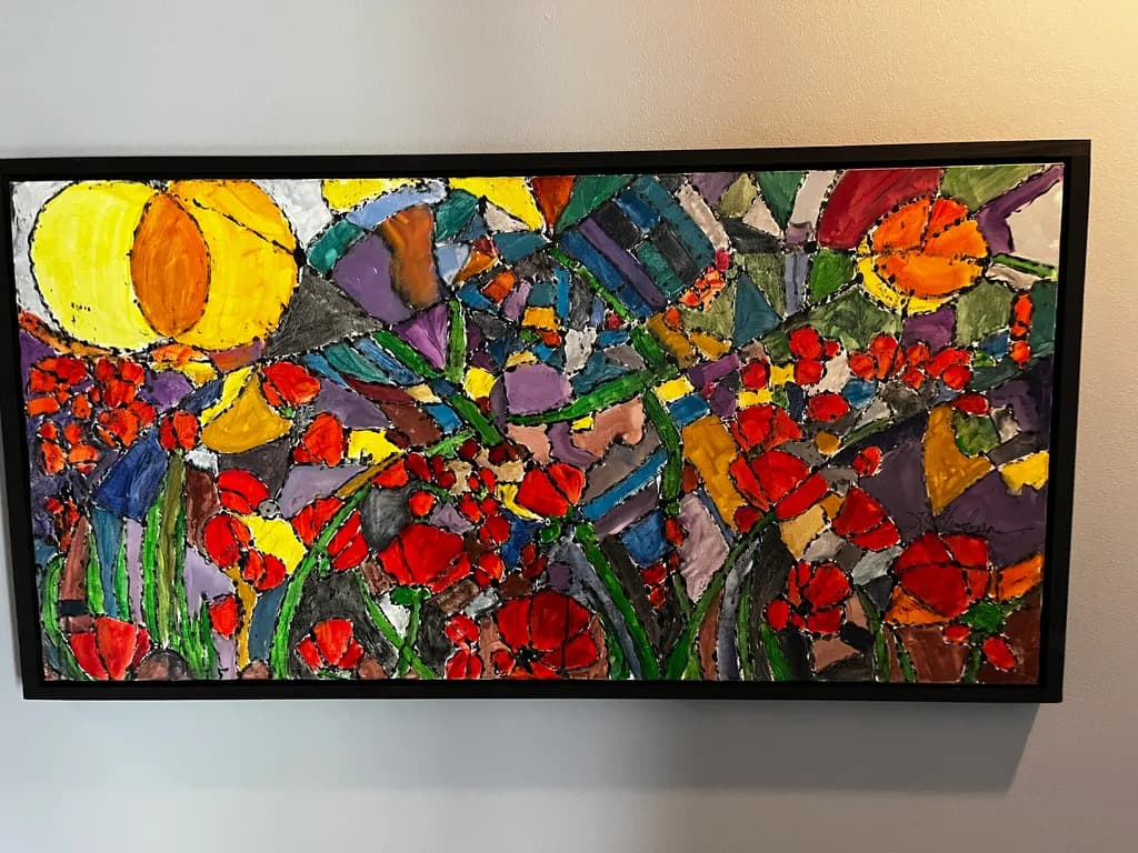 Sunlit Flower Garden