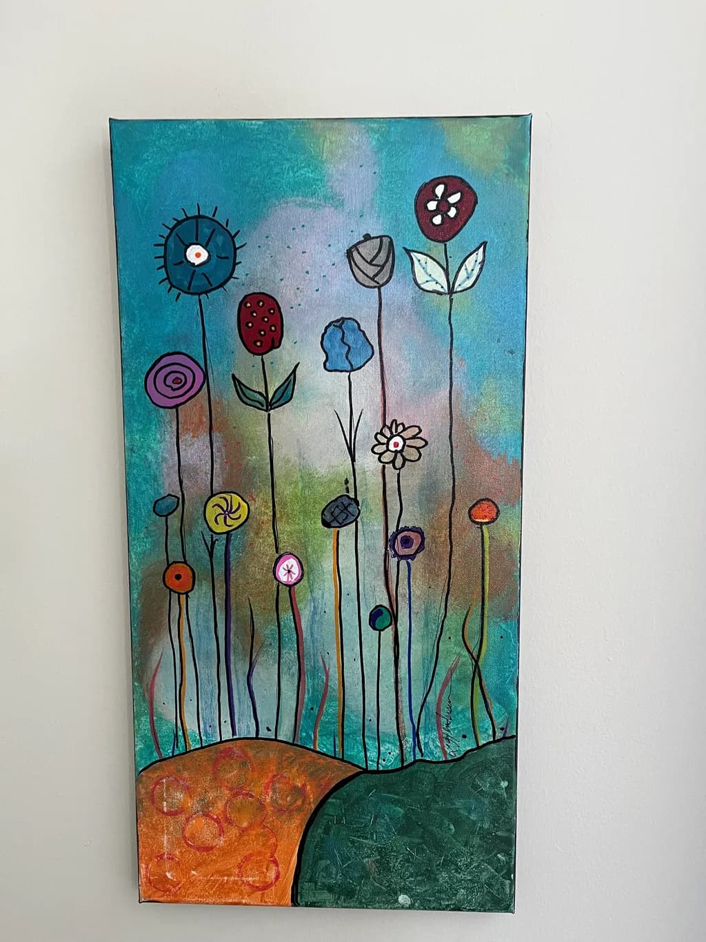 Abstract Floral Garden