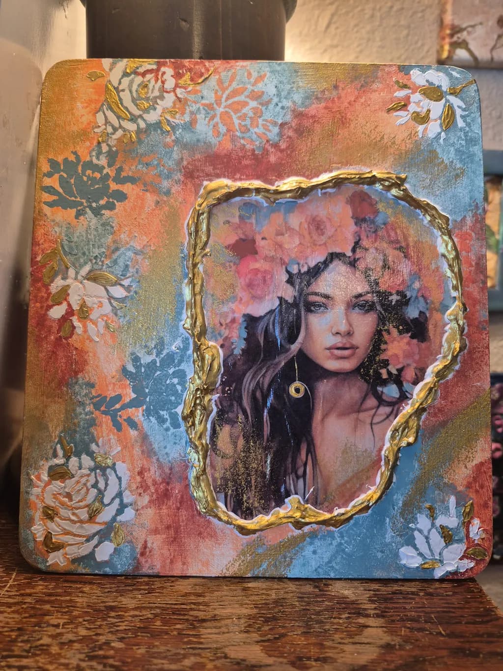 Floral Portrait Frame