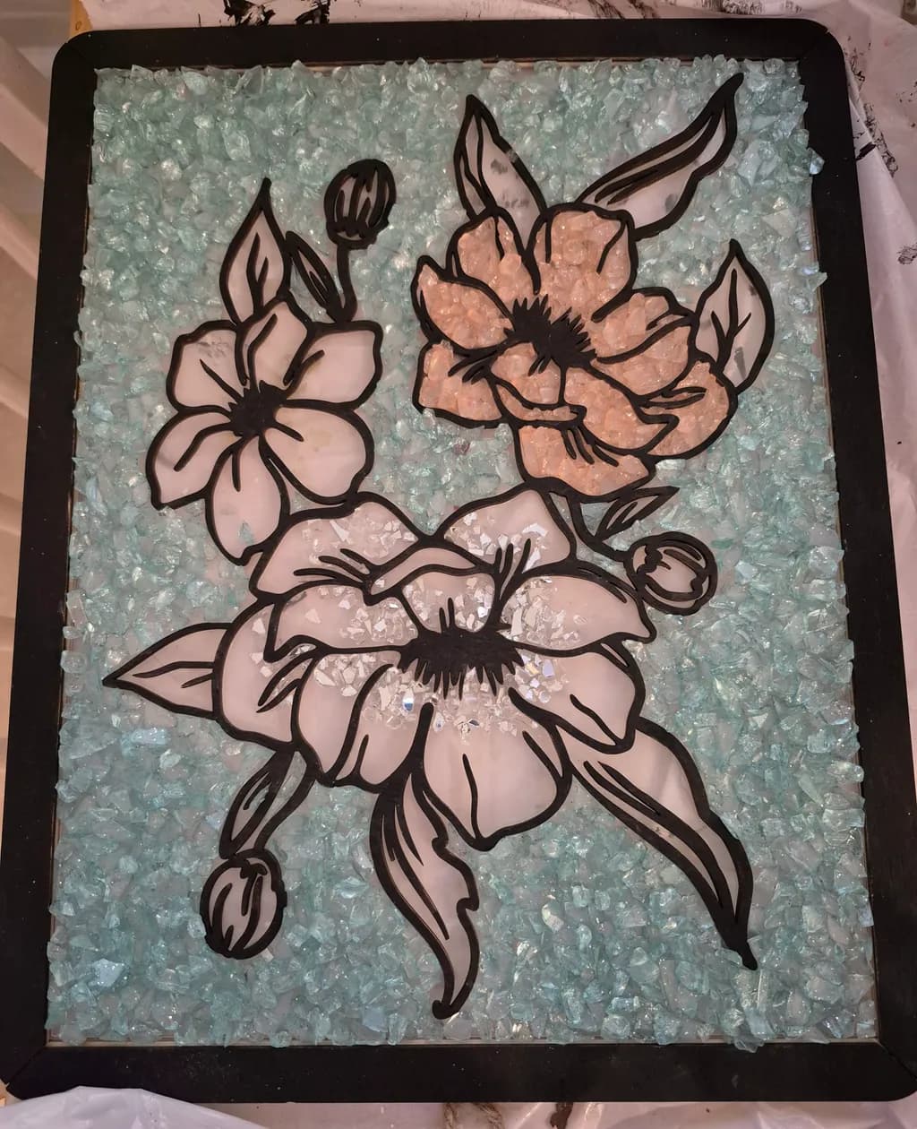 Floral Glass Mosaic