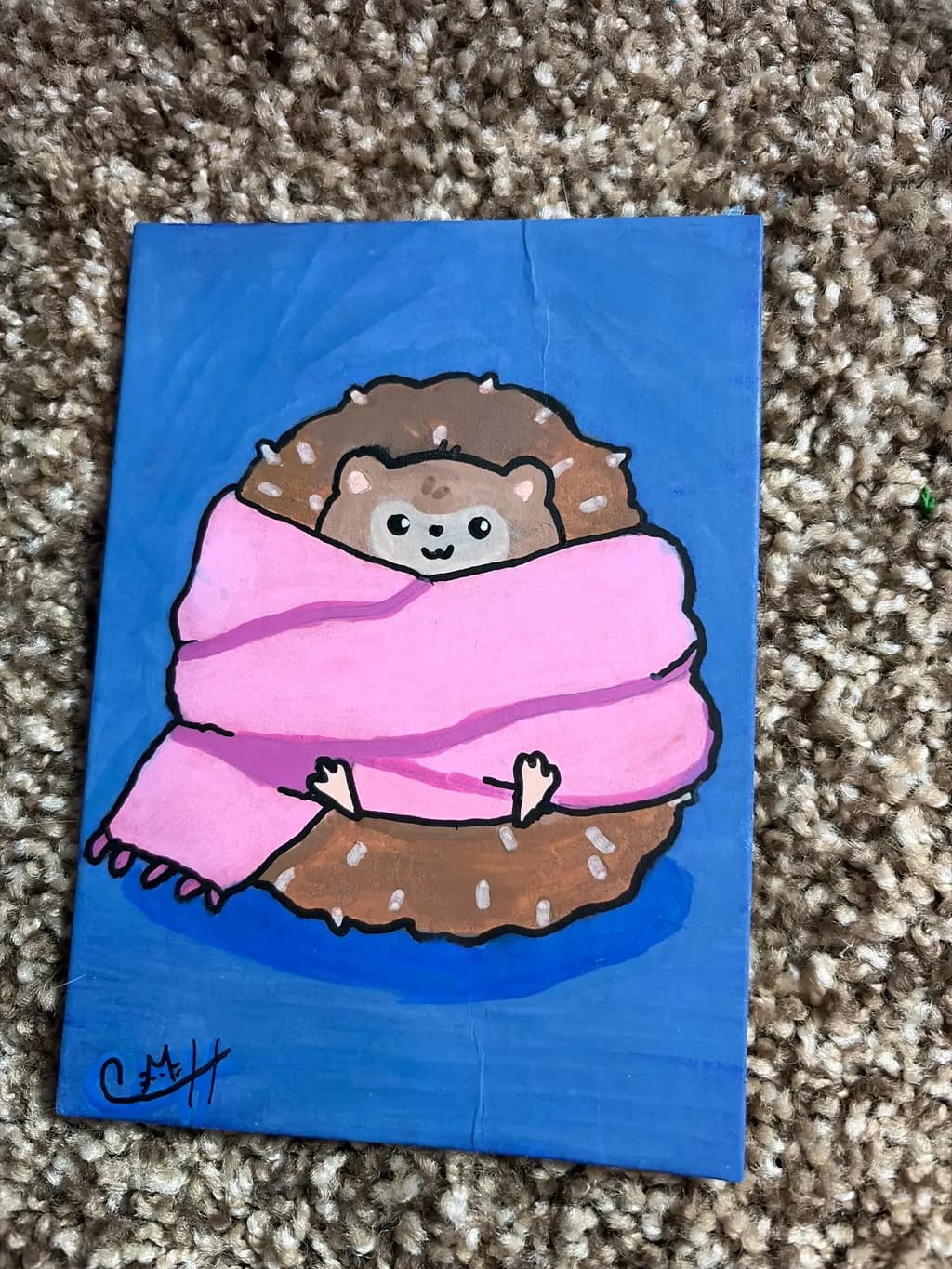 Hedgehog in Scarf