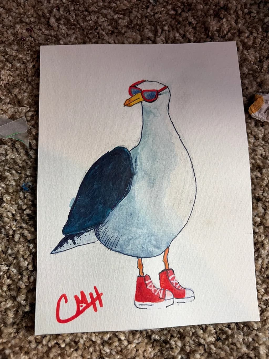 Seagull in Sneakers