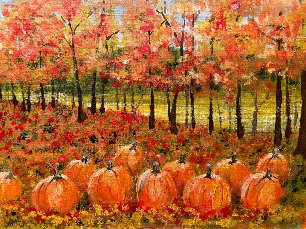 Autumn Pumpkin Forest