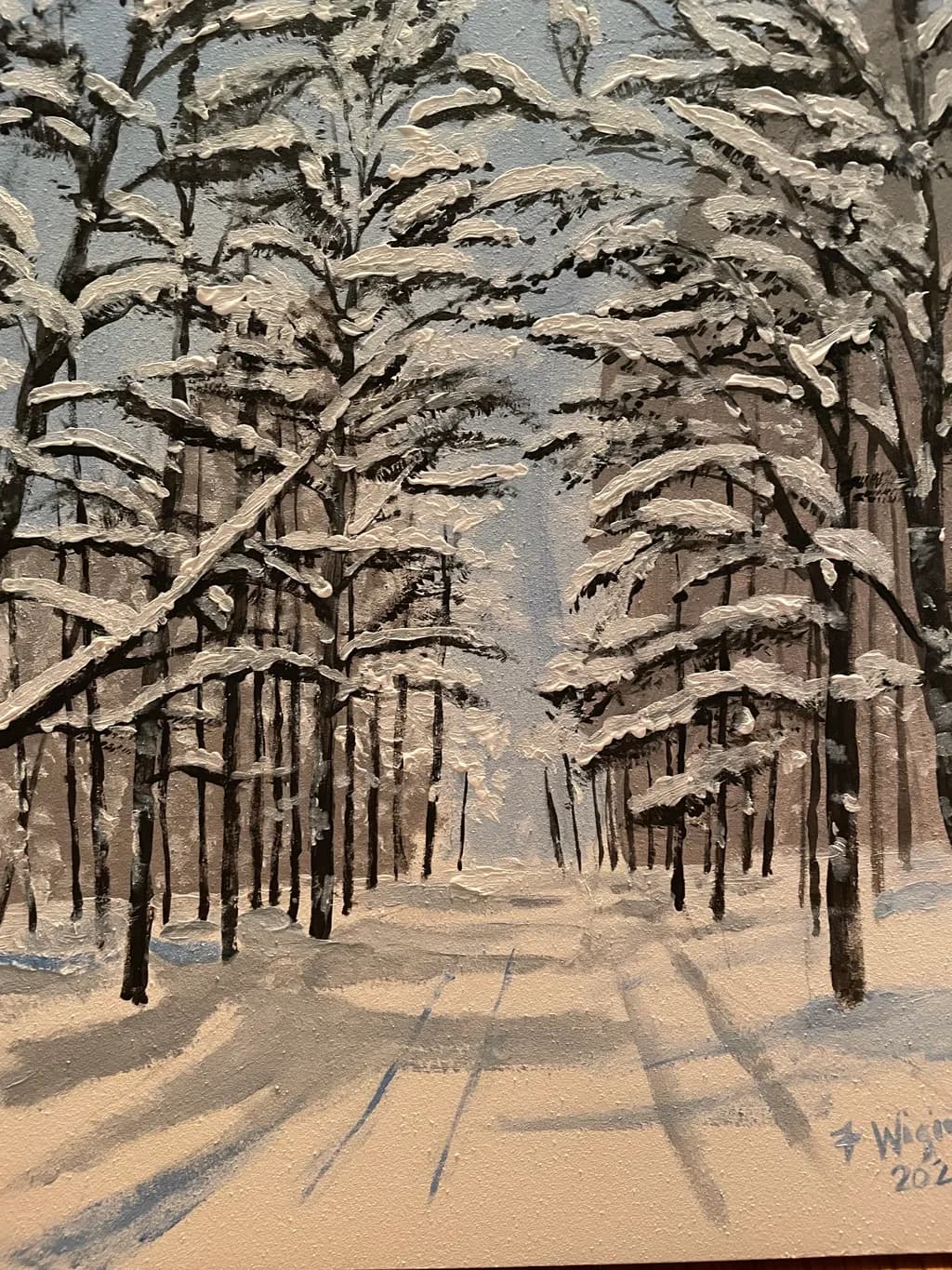 Snowy Forest Path