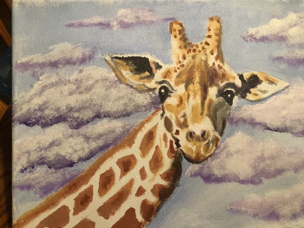 Giraffe Clouds