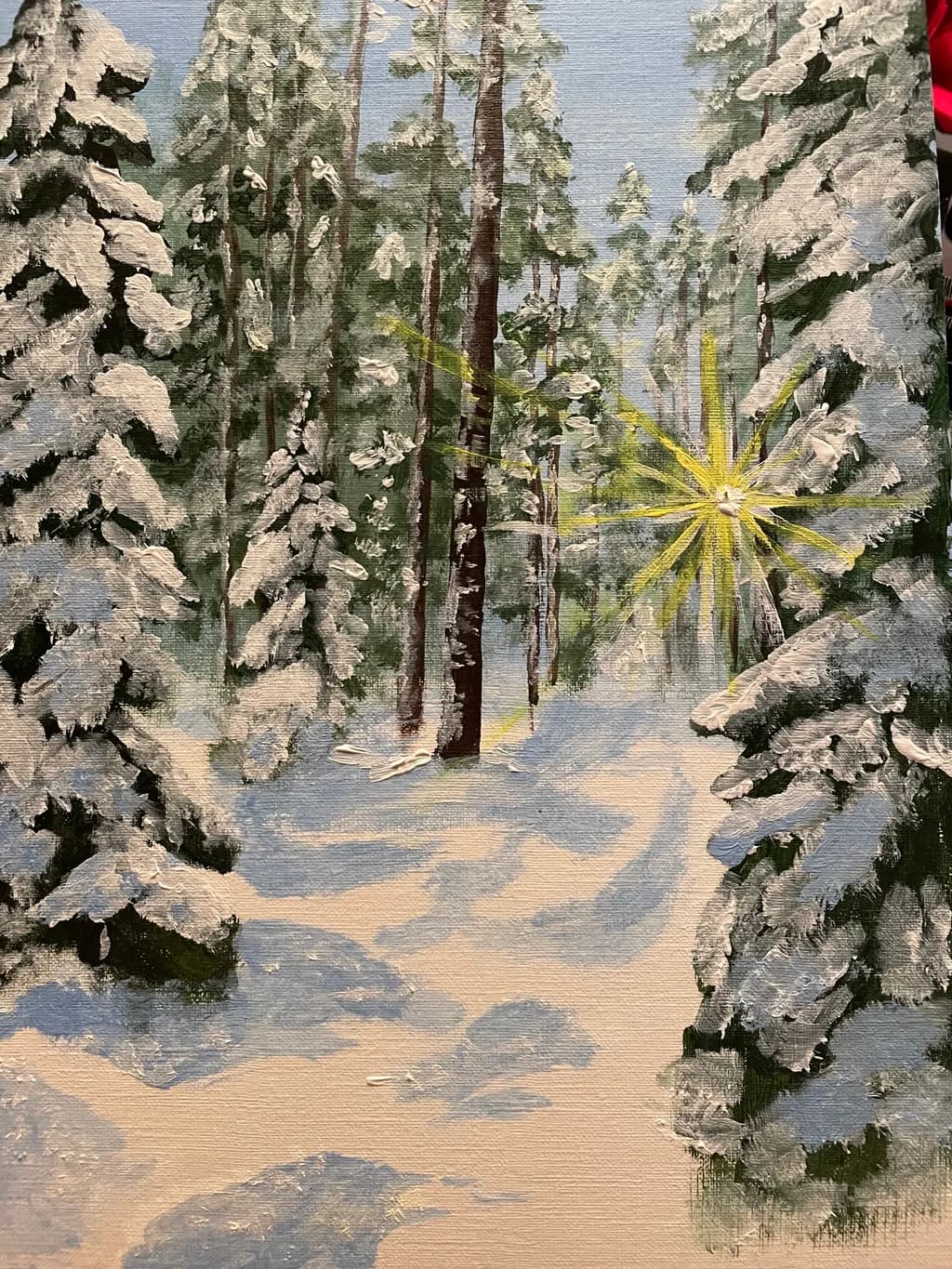 Snowy Forest Sunrise