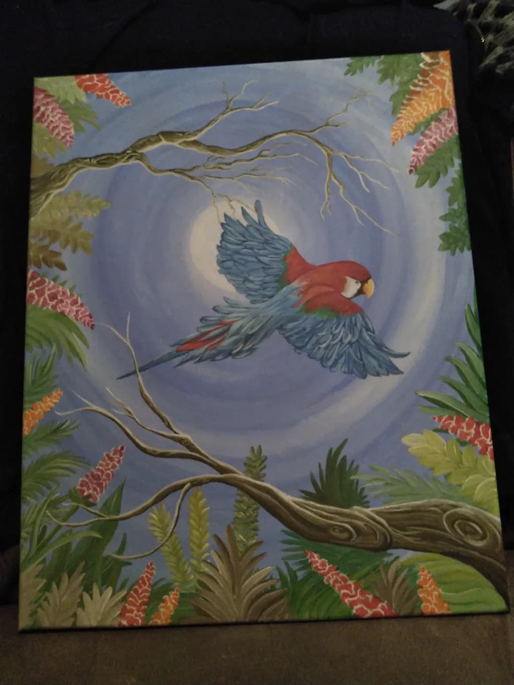 Tropical Parrot Flight