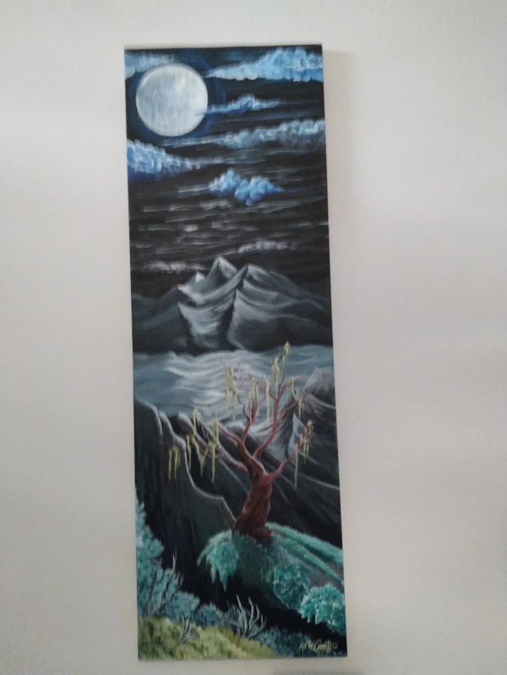Moonlit Mountain Tree