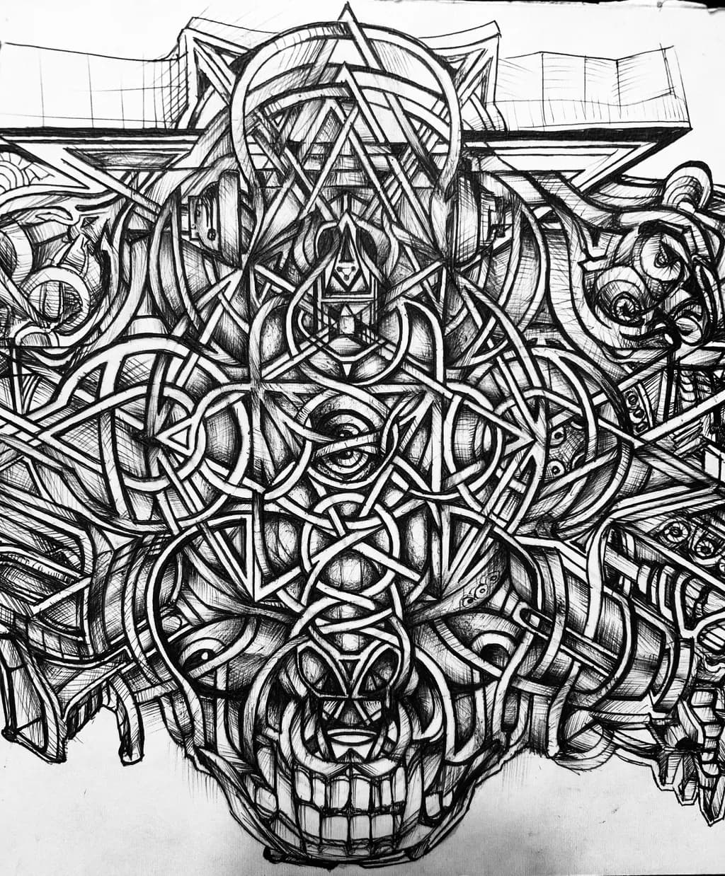 Abstract Skull Geometry