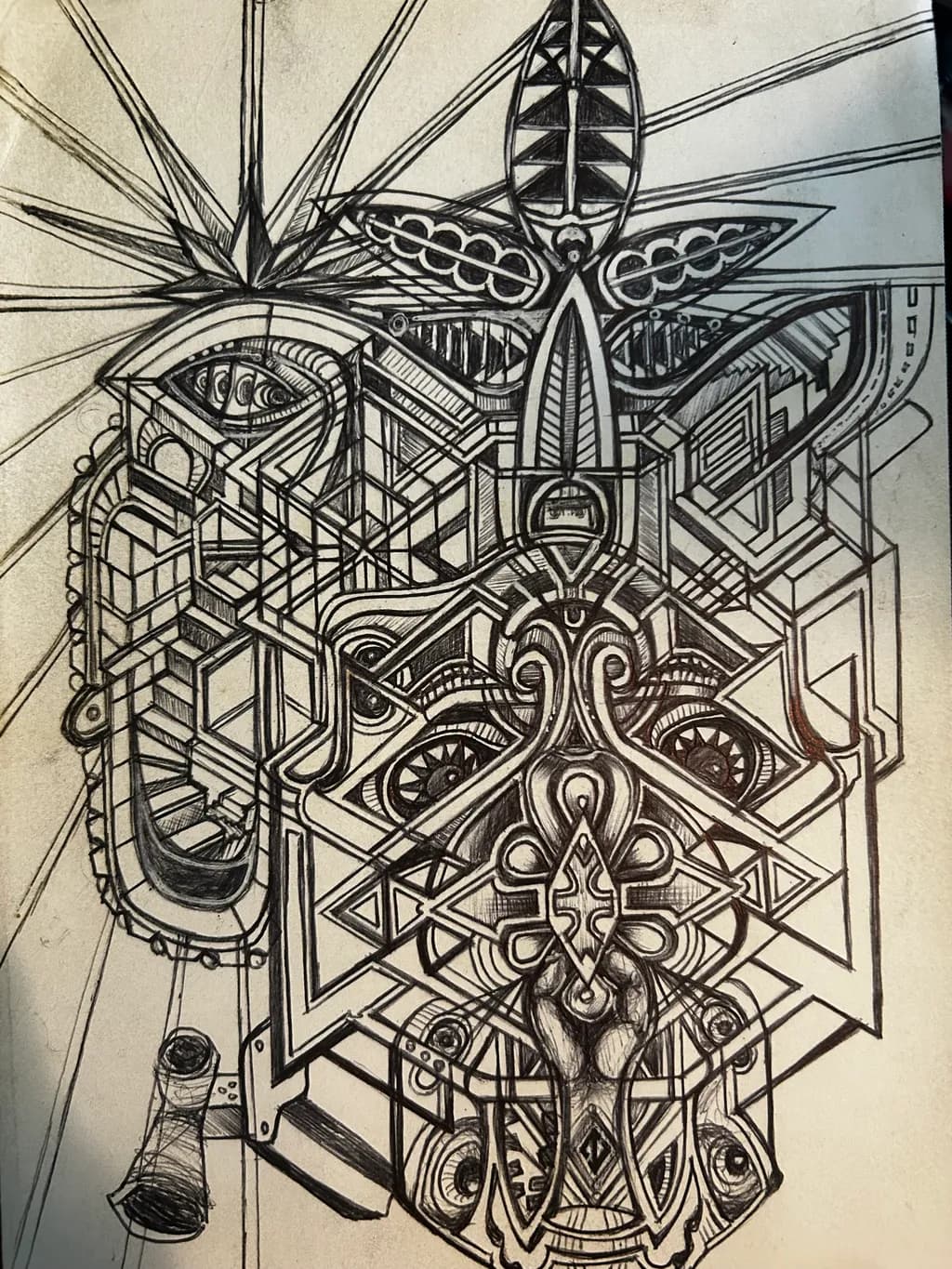 Geometric Totem Mask