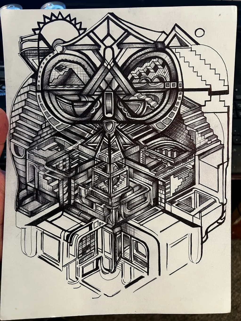 Geometric Maze Structure