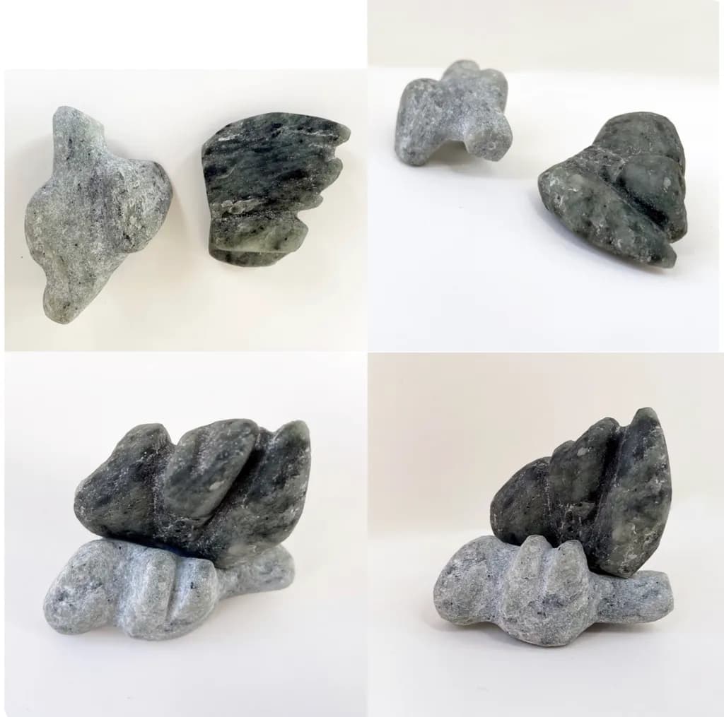 Stone Sculpture Pair