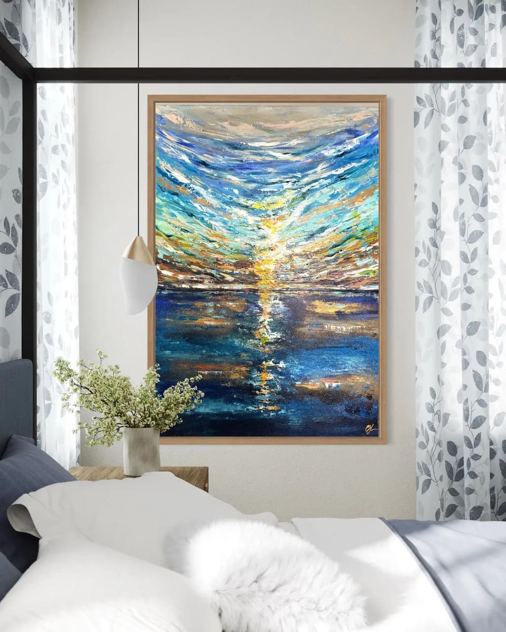 Ocean Sunset Reflection