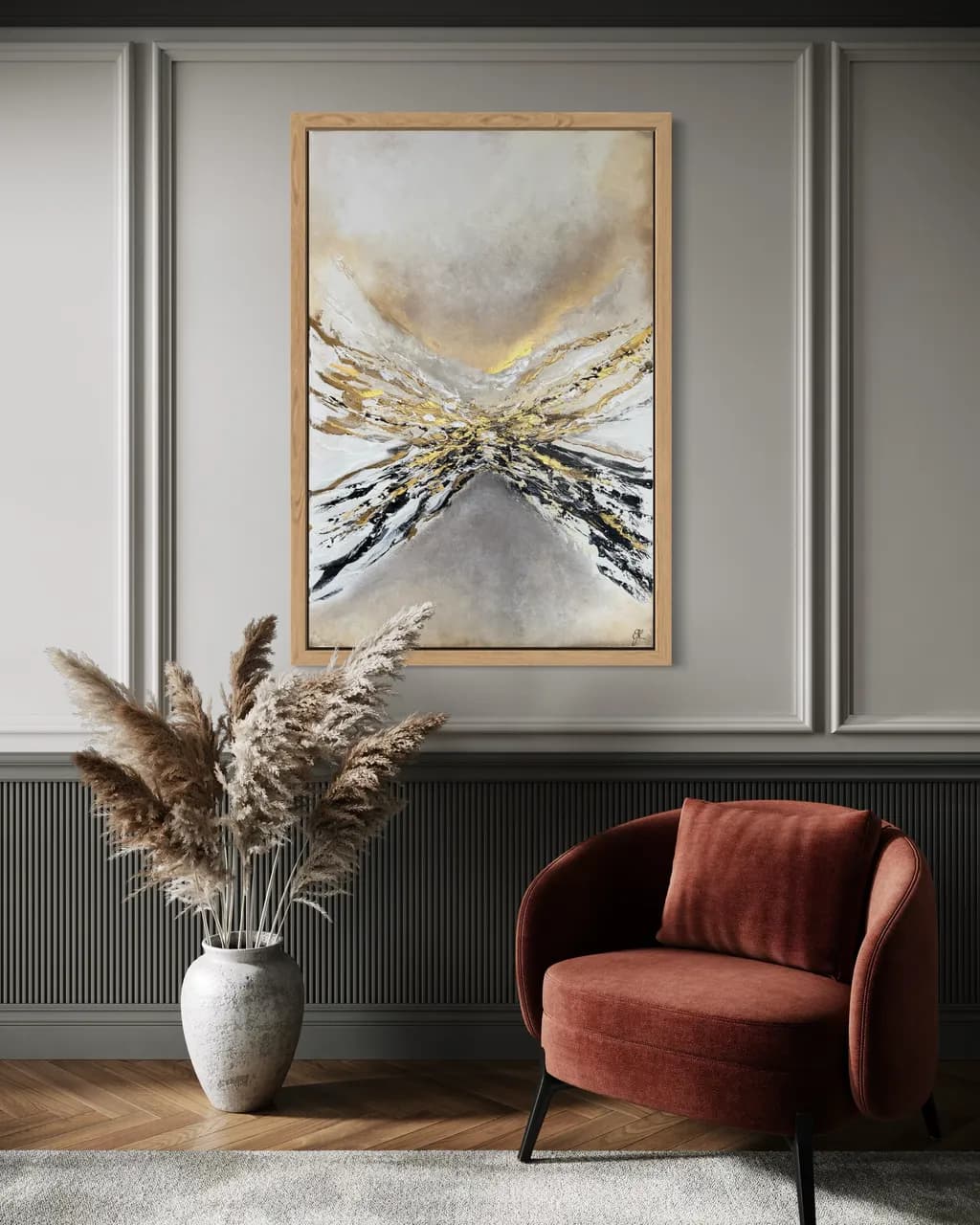 Abstract Mountain Landscape