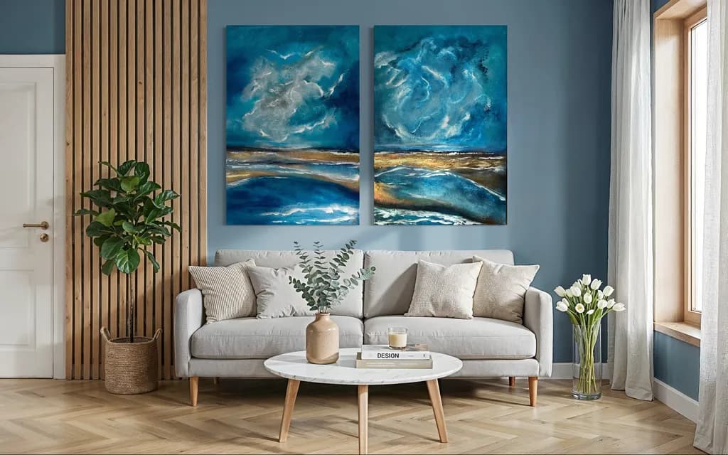 Coastal Horizon Diptych