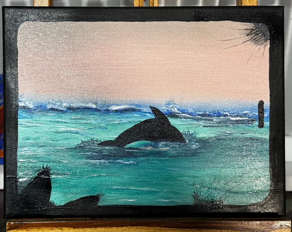 Dolphin in Ocean Breeze