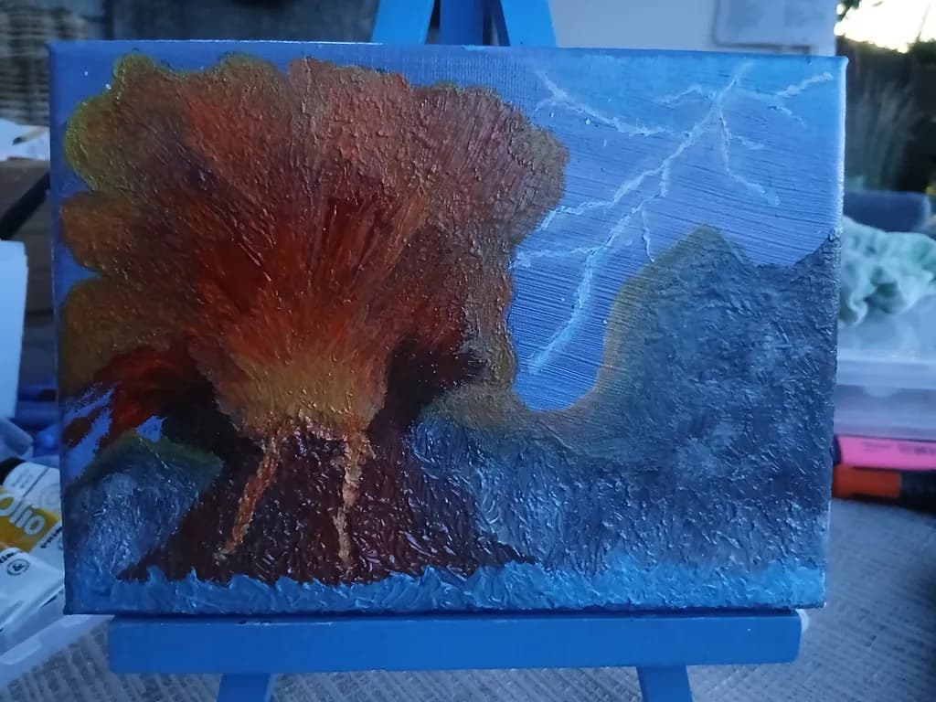 Volcano Eruption Burst