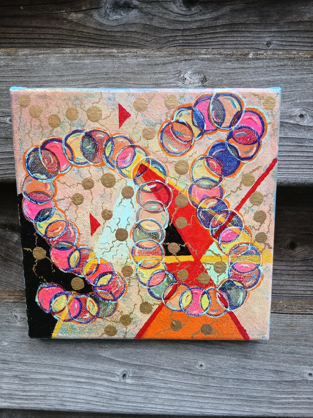 Abstract Circles Canvas