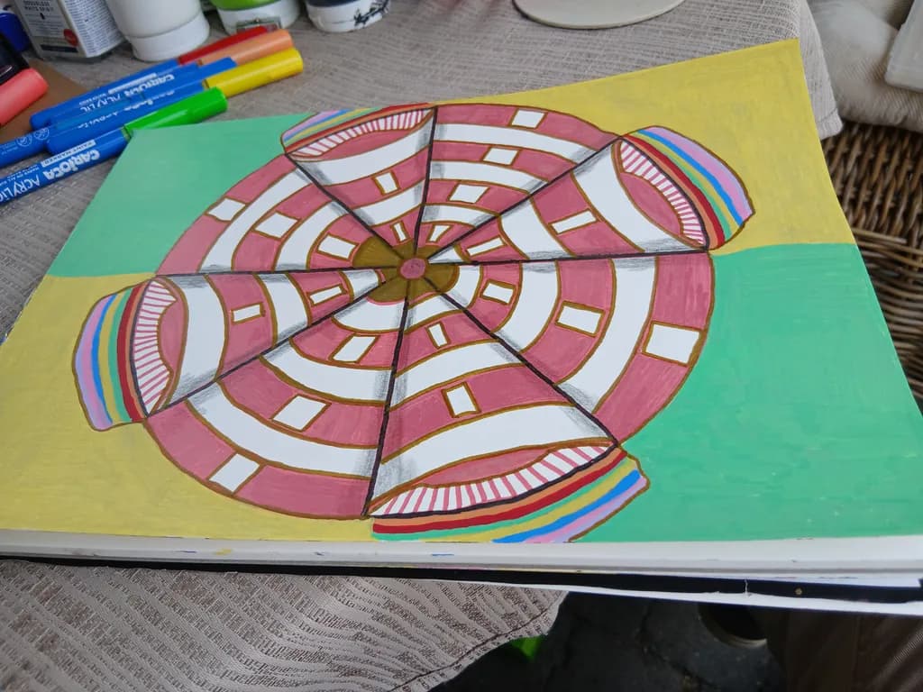 Striped Spiral Pattern