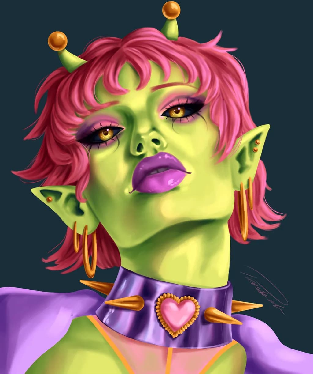 Alien Punk Portrait