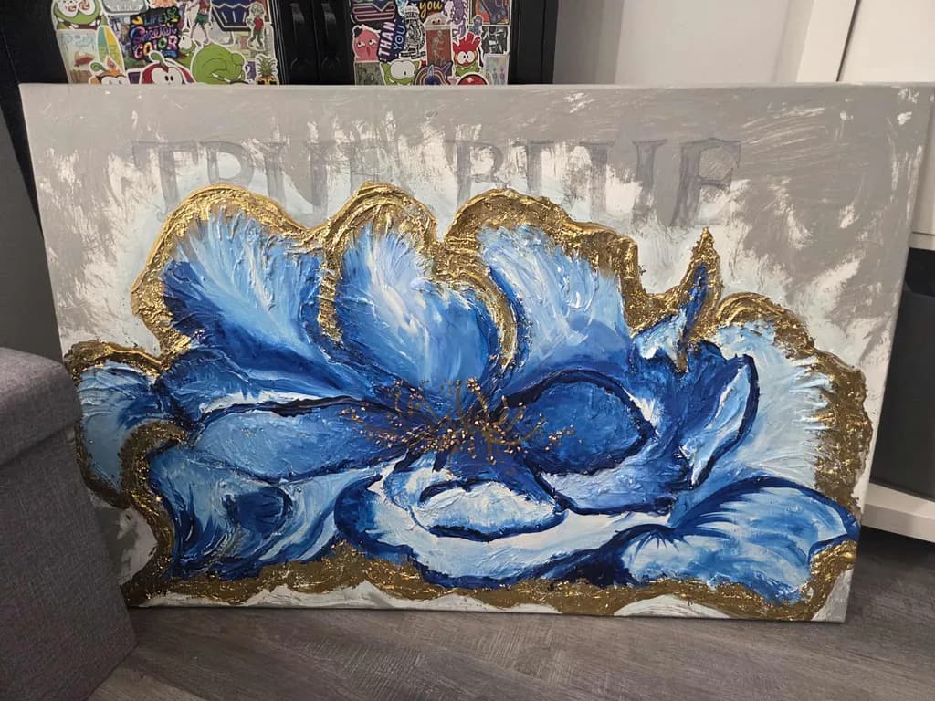 Blue Floral Bloom