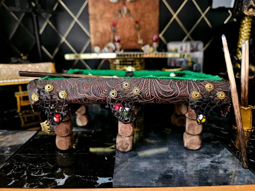 Miniature Billiards Table