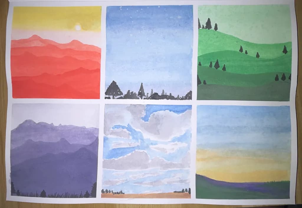 Mountain Sunset Landscapes