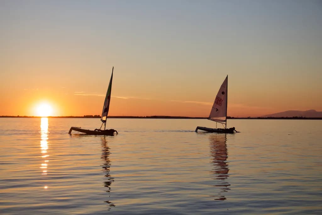 Sunset Sailing Reflections