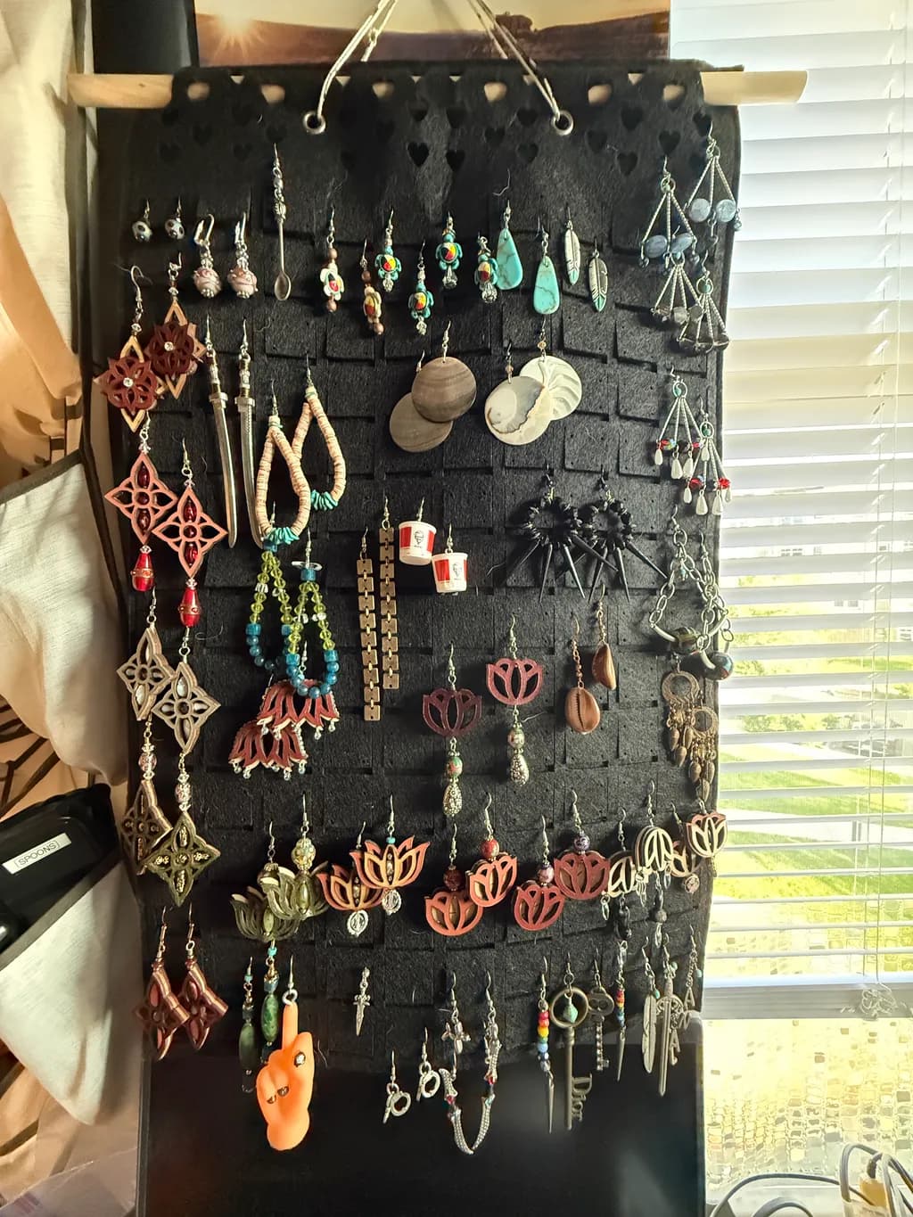 Earring Collection Display