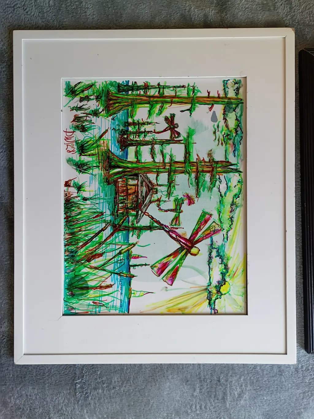 Colorful Woodland Crossroads
