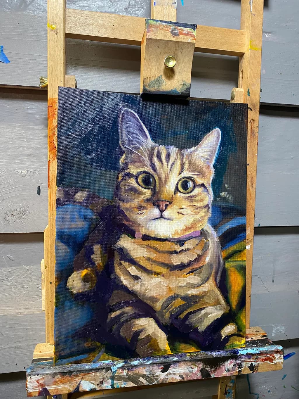 Striped Cat Portrait