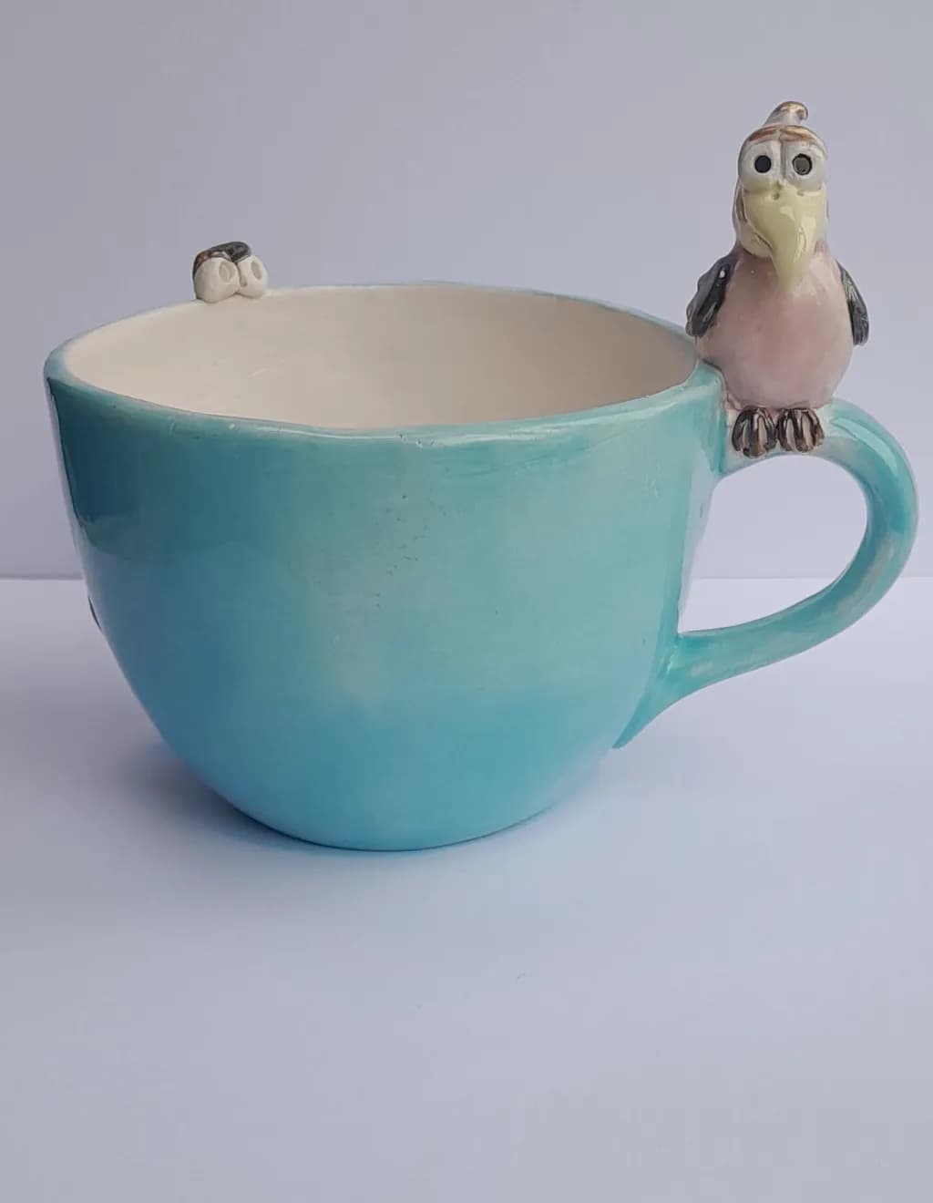 Turquoise Bird Teacup