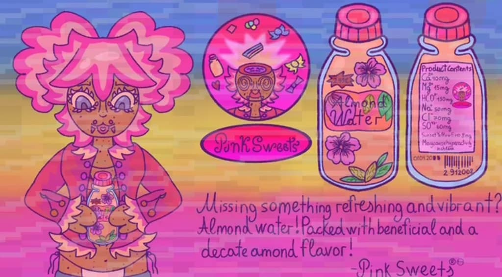 Pink Sweets Almond Water