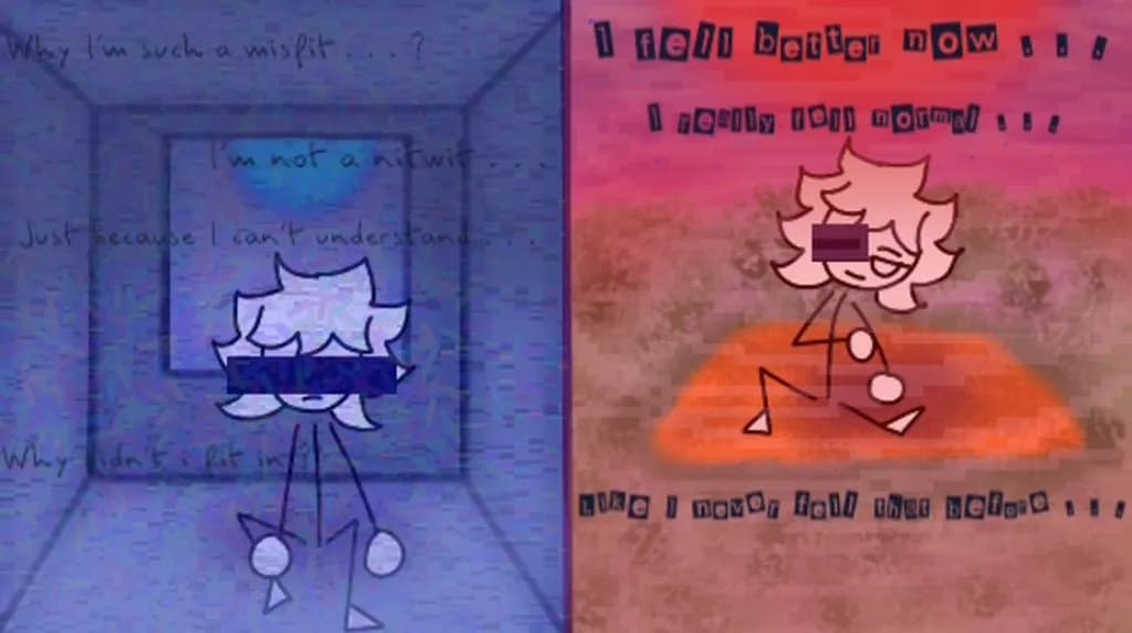 Misfit Split Self-Reflection